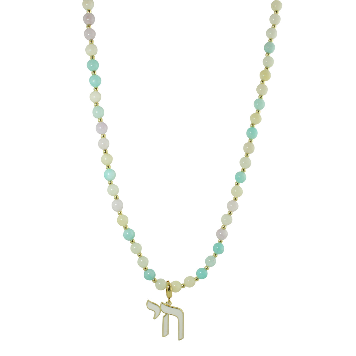 LONG PASTEL BEAD CHAI NECKLACE - Image 3