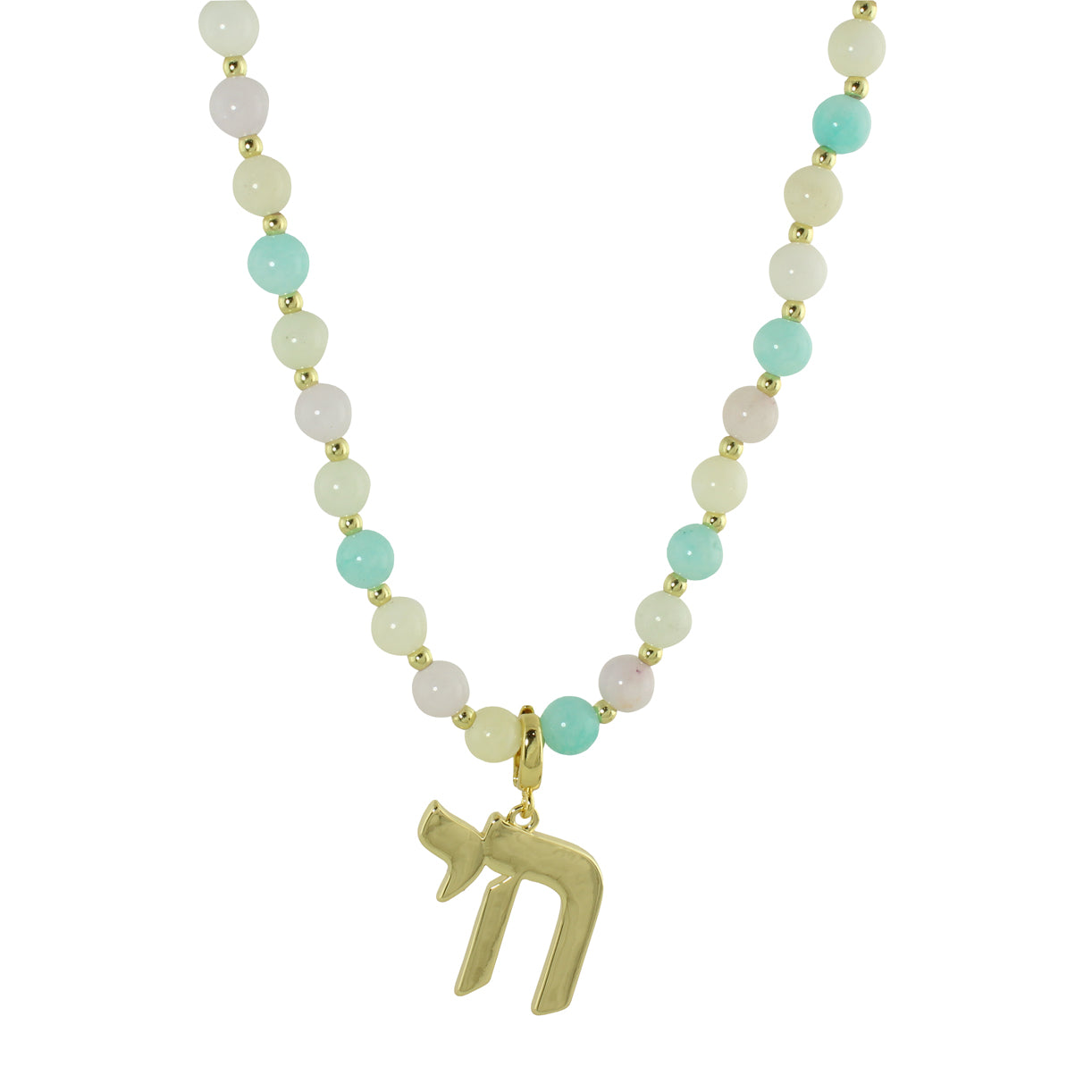 LONG PASTEL BEAD CHAI NECKLACE - Image 6